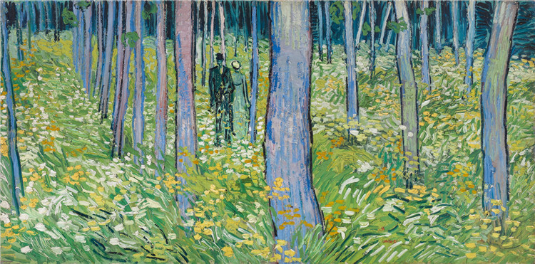 Undergrowth With Two Figures Van Gogh Oil Painting